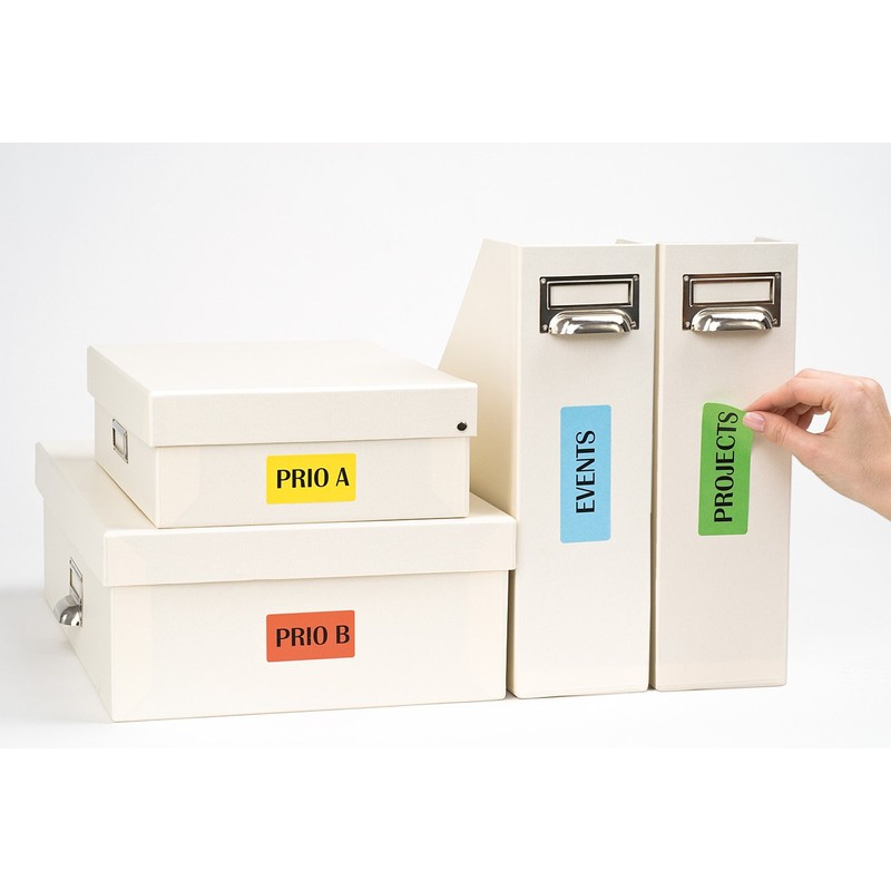 Avery L6033-20 Printable, customisable Removable Green Filing Labels, 24 Labels
