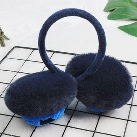 YLYMWJ Kids Earmuffs Fluffy Football Pattern Ear Warmer Faux Fur Ear Covers Boys Girls Winter Warm Soccer Design Ear Protector