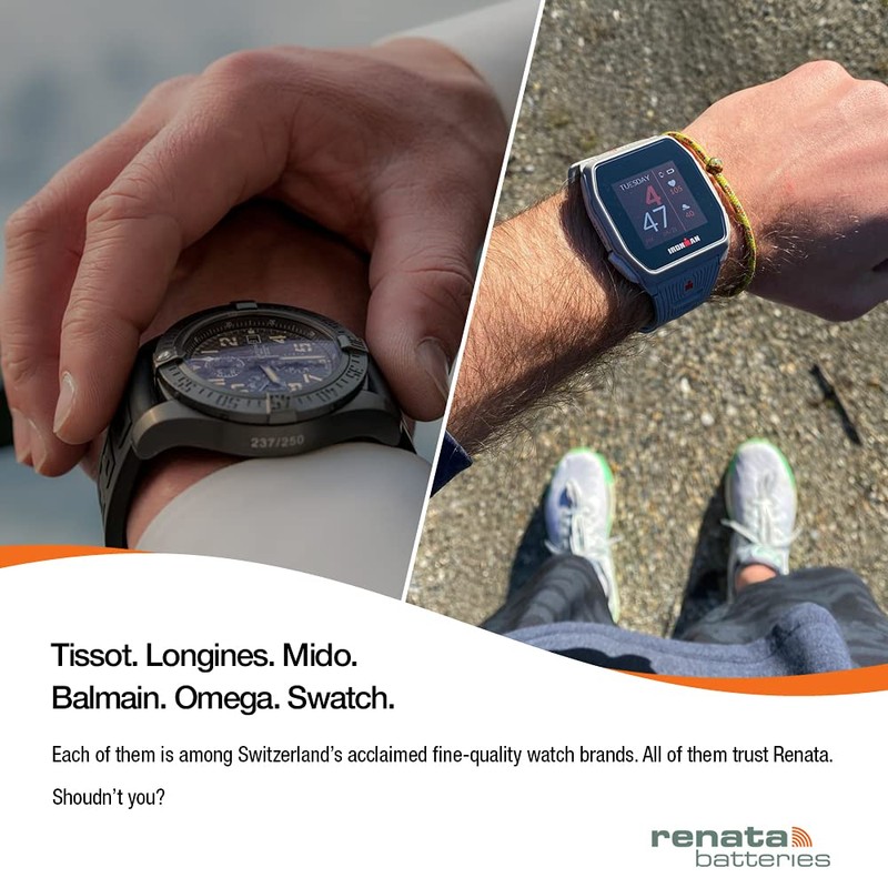 RENATA WATCH BATTERY 1.55V SWISS MADE BATTERIES 376 SR626W