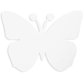 Paper Butterfly Cutouts for Crafts (7.5 x 6 In, White, 50 Pack)