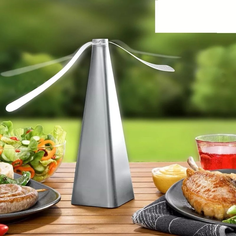 Treva Chemical Free Bug Fan Battery Powered Silver