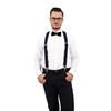 Decalen Mens Suspenders X Style Very Strong Clips Adjustable One