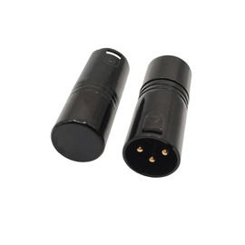 Voluty Tek 3-Pin XLR Terminator 120 Ohm DMX Terminal Adapter for DMX512 Lighting and Audio Systems 2pcs