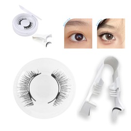 XiaoJingLong® Magnetic False Eyelashes Magnet Magnetic Eyelashes 1 Pair Long-lasting with Clip and Storage Box Magnetic Eyelashes 3D Cosmetics Waterproof Comfortable Reusable for Women Beginners (05)