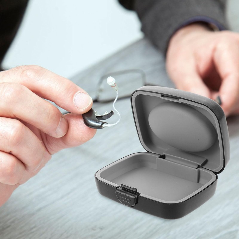 Beavorty Hearings Aid Case Hard Portable Earphone Protective Case Hearings