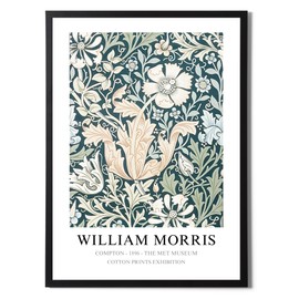 State Media Vision William Morris Compton Poster – Famous Artist Drawings - Stylish Home Decor - Variety of Sizes (Compton, A4 Print Only)