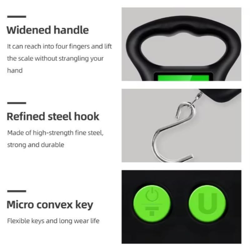 50kg/10g Digital Hanging Scales Portable Luggage Weight Scales Electronic LCD