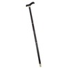 African Blackwood Detachable Walking Stick Elderly Ergonomic 3 Section Walking