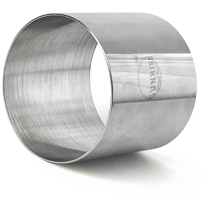SUNRISE (Pack of 4) Kitchen Supply Plating Forms Stainless Steel