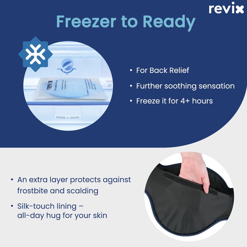 REVIX Extra Large Ice Pack for Back Relief, 2 Pack
