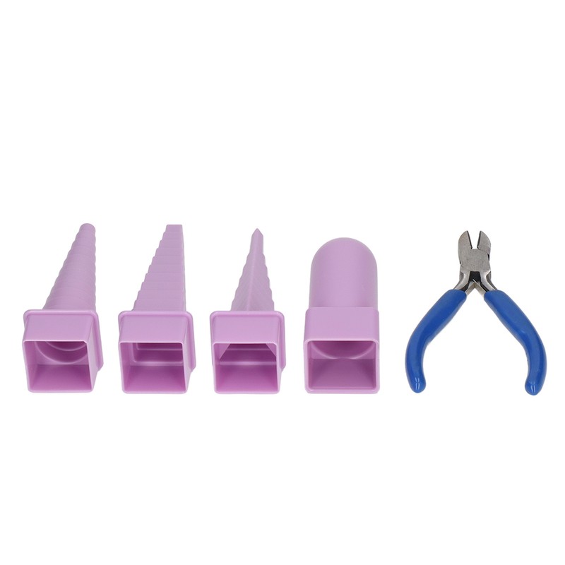 4Pcs Jewelry Mandrel Round Oval Triangle Square Jewellery Making Tool