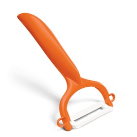 Kyocera Ceramic Horizontal Y Peeler, Orange