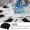 Cindeer 150 Pcs Black Linen Dinner Feel Napkins with Built