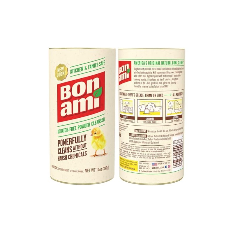 Bon Ami Powder Cleanser - 14 oz (Pack of 6)