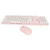 Wireless Keyboard and Mouse Combo Pure Color Retro 2.4G Wireless