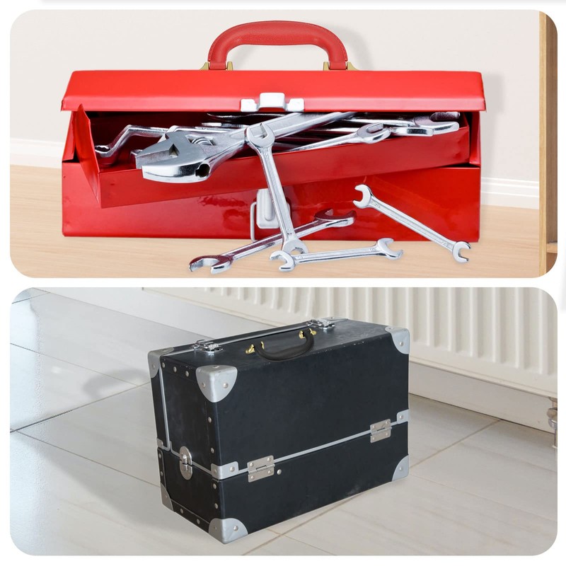 sourcing map Luggage Handles, 155mm/6.1inch PU Leather Pull Handle Suitcase