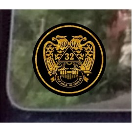 ProSticker 033.U (10pk) 1" Masonic Freemason Scottish Rite Decals Stickers Lodge