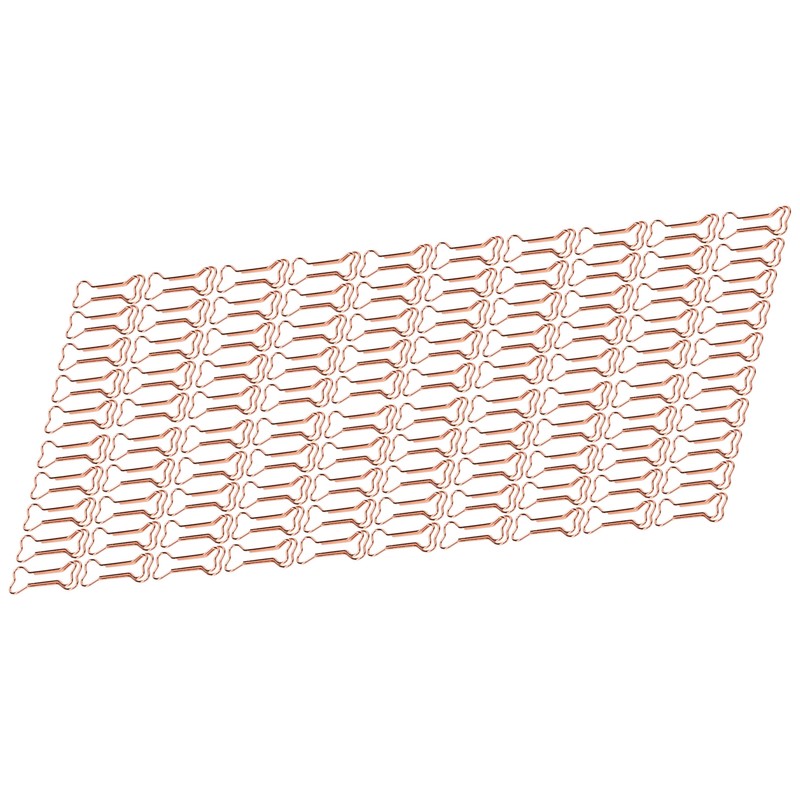 100pcs Shaped Paper Clips Electroplating Rose Gold Series Metal Portable