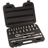 ATD Tools 1360 1/2" Drive 6-Point 24-Piece SAE/Metric Socket Set