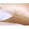 FLCA 100% Mulberry Silk 19 Momme Charmeuse Silk Pillowcase Both
