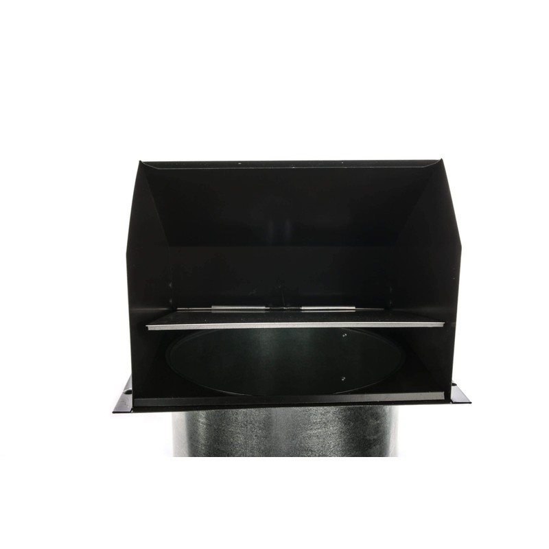 RDP Hooded Wall Vent with Screen and Damper (8 Inch,