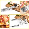 Adjustable Stainless Steel Pizza Cutter with Twin Handles for Easy