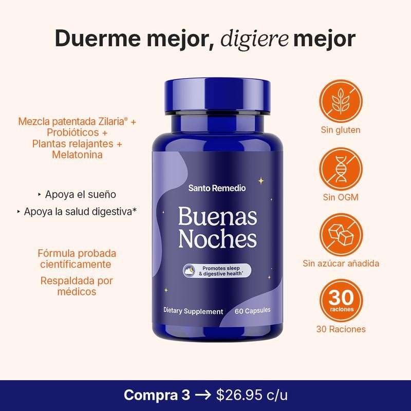 Santo Remedio Buenas Noches - Natural Health Supplement for Better