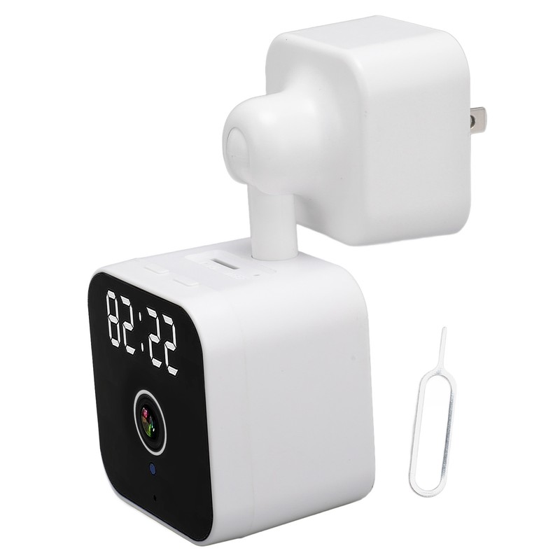 Indoor Security Camera with Clock 2.4G WiFi Wireless HD 3MP