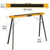 WORKESS Saw Horses 2 Pack Folding, Portable Saw Horses Heavy