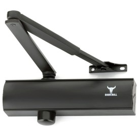 Automatic Adjustable Closers, Sexy and Solid Hydraulic Auto Door-Closer, Residential/Commercial Grade, Easy Installation with Life Size Fitting Template (Heavy Duty, Matte Black)