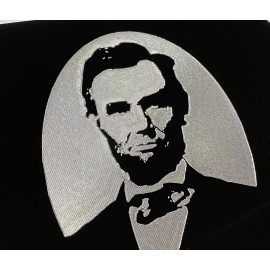 BLVD Abraham Abe Lincoln Car Tag Diamond Etched Picture Aluminum Metal License Plate