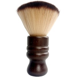 Large Neck Duster Soft Nylon Hair Barber Brush with Wooden Handle Face Cleaning Hairbrush for Haircuts and Styling Kits