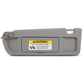 SCITOO Car Sun Visor Assbembly with Mirror Replacement for 2006-2011 for Honda for Civic Warm Gray Without Sunroof(Left Driver Side)
