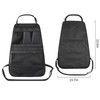 Car Seat Back Organizer with Compartment (Black)
