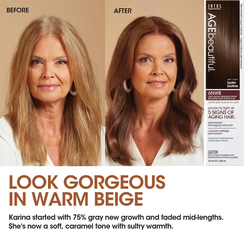 AGE beautiful Permanent Hair Color Dye Liqui Creme | 100%