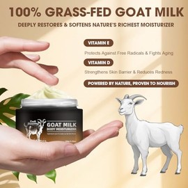 Loción De Leche De Cabra - Crema Corporal Batida Con Leche De Cabra - Hidrata Profundamente Y Suaviza La Piel - Natural Y Suave Para Todo Tipo De Piel