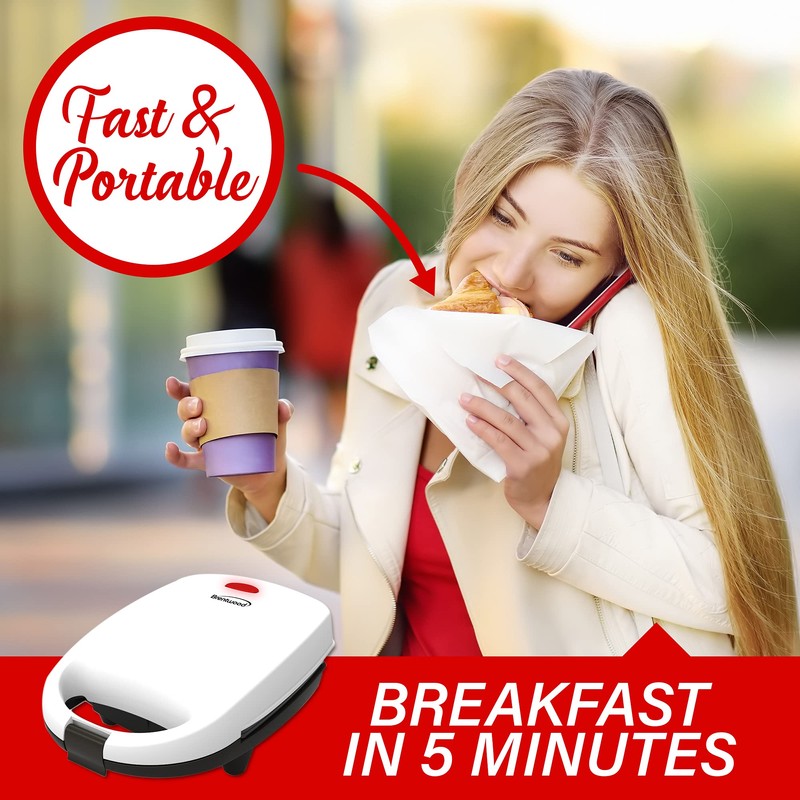 Brentwood TS-256W 530-Watt Mini Sous Vide-Style Egg Bite Maker (White)