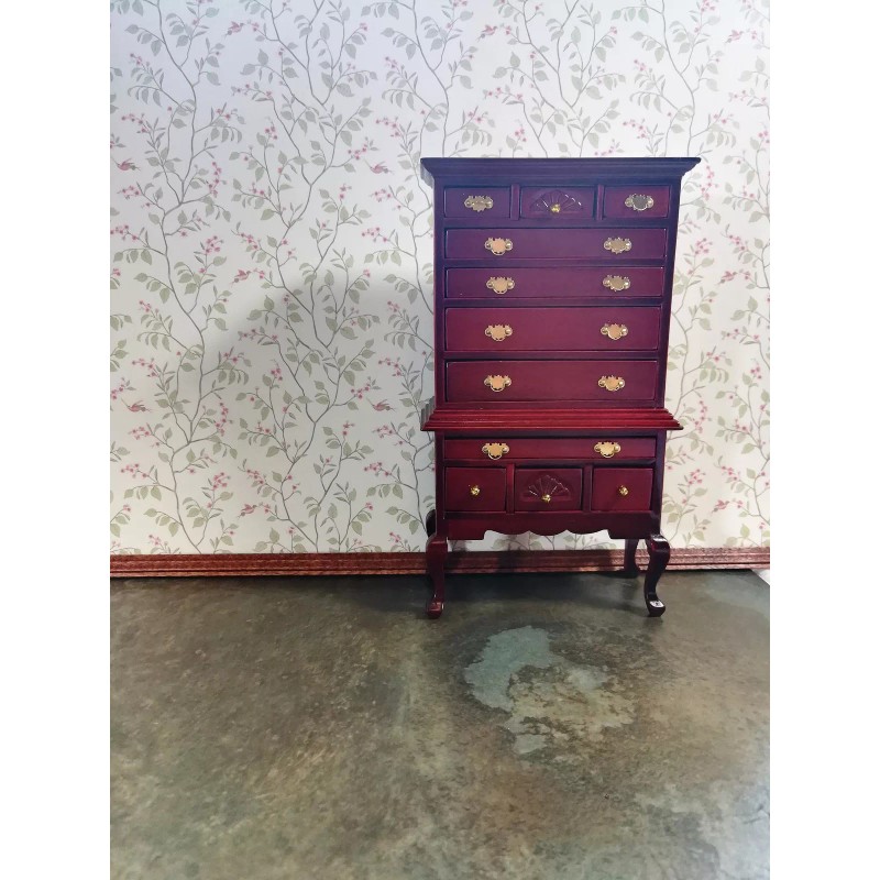 Brodnax Prints Dollhouse Wallpaper Brodnax Green & Cream Leaves "Cherry
