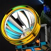 Rechargeable Headlight Aluminum Alloy Headband Sensing Head Lamp for Outdoor