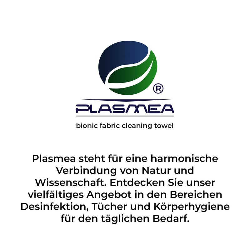 PLASMEA Bionic Fibre Cleaning Cloth, 3 Wipes, Germ-free Cleaning with