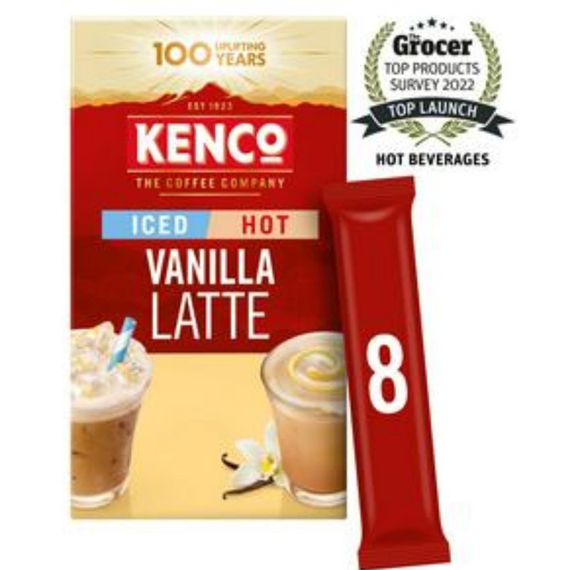 Vanilla Latte Bundle with Iced/Hot Coffee Flavour 4 Packs Instant