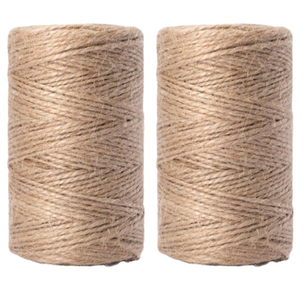 GARDENIX 300 m Jute Twine Made of Natural Fibre, 1.5