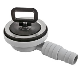 Can Stainless Steel Sink Plug Diameter 55 mm with 20/25 mm Outlet Pipe 90° Drain Angle