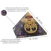 Amazing Gemstone Amethyst Orgonite Pyramid | Crystal Pyramid | Tree
