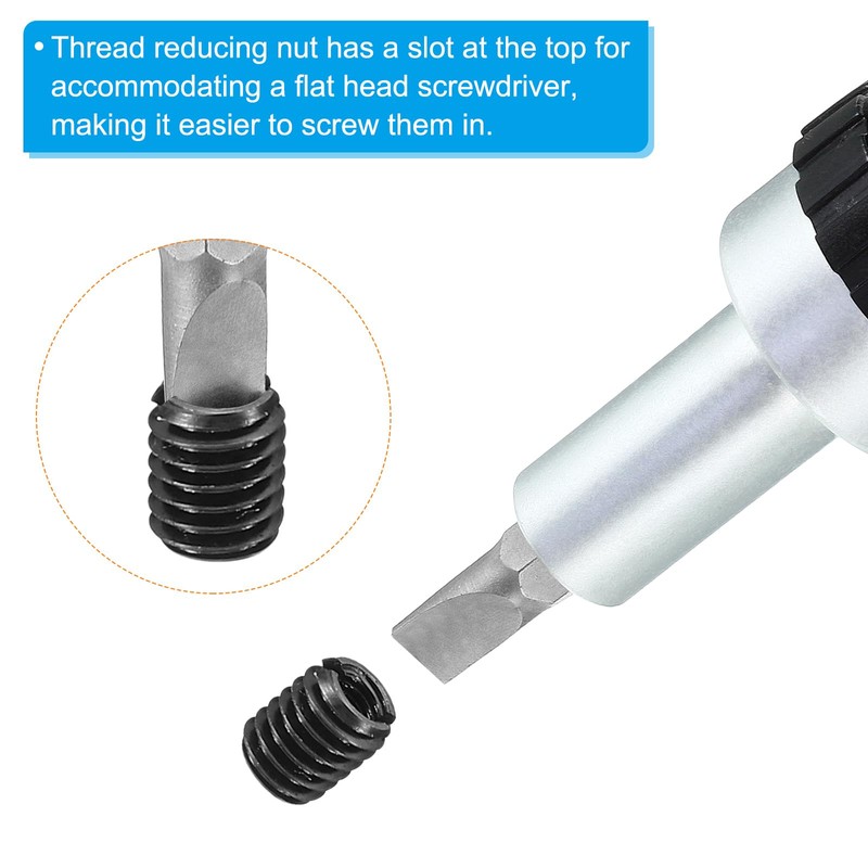 PATIKIL Grade 8.8 Carbon Steel Threaded Repair Insert Nut, 5pcs
