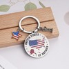 Patriots Gifts American Flag Keychain - America Statue Of Liberty