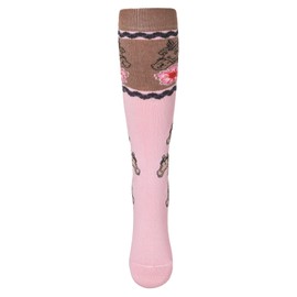 Cotton Prime 3 or 6 Pairs Children's Knee Socks with Horse Motifs, Cotton, Pack of 3