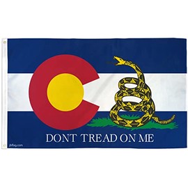 Colorado Gadsden Don't Tread On Me Historical Flag - 3x5ft Premium Polyester American Flag