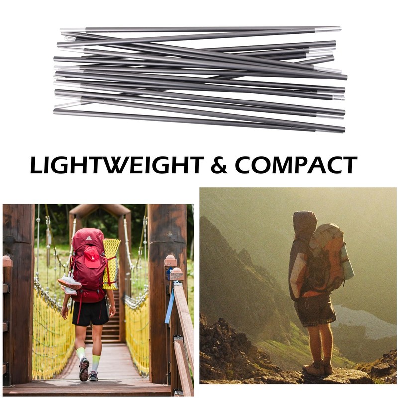 Azarxis Tent Pole, Aluminum Pole, Lightweight, Replacement Pole, Tent Frame,