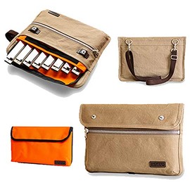 Tombow KS2108B Harmonica Case for Duplicate Sounds, 8 Pieces, Brown
